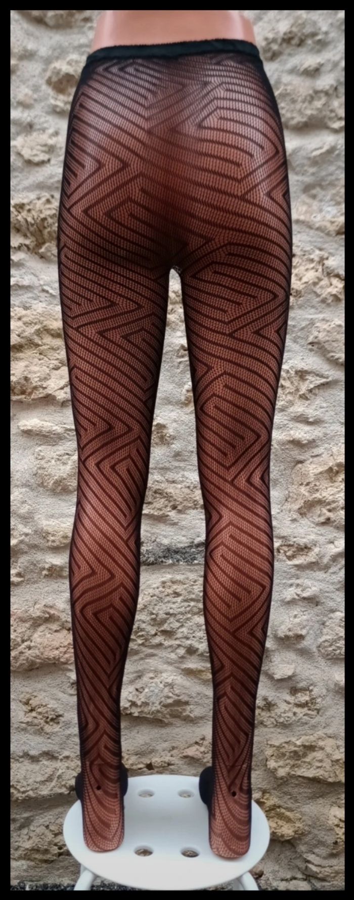 Collant résille motif fantaisie - photo numéro 3