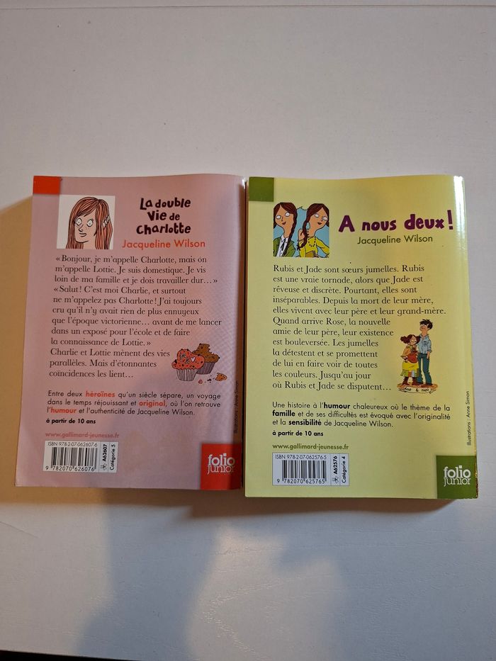 Lot 2 livres de Jacqueline Wilson - photo numéro 2