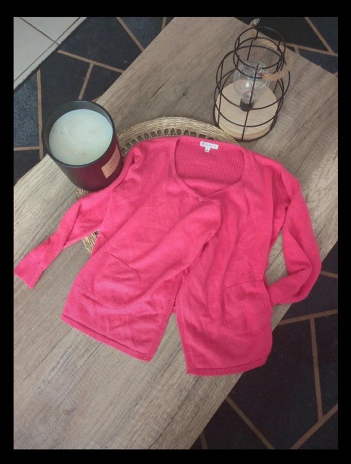 Cardigan 🌿gilet fille rose - photo numéro 2