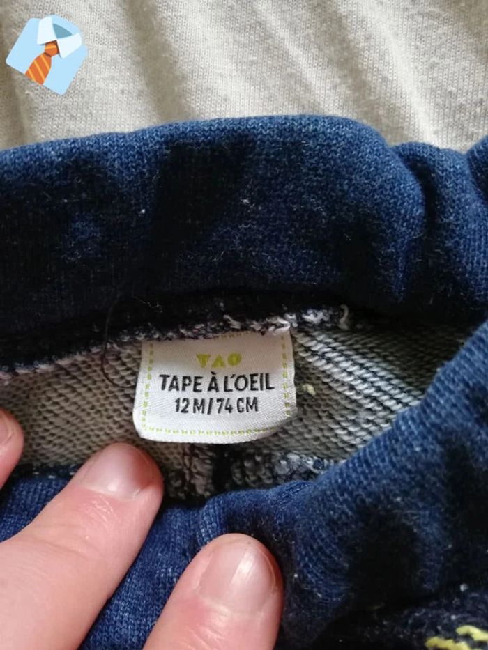 Pantalon Jean - Taille 12 Mois/74 cm (Tape à l'Oeil) - photo numéro 3