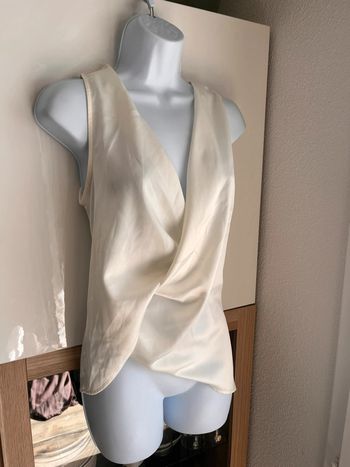 Top satiné Zara effet croisé