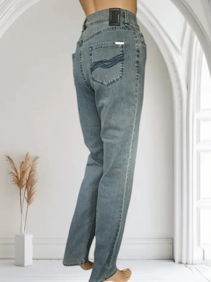 Jean marque allemande Atelier Gardeur ,slim fit ,taille haute ,stretch - photo numéro 2