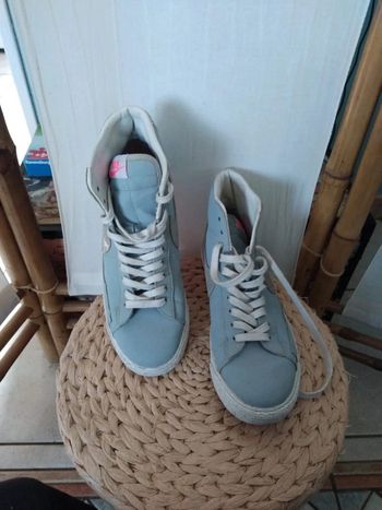 Baskets montantes femme nike bleu ciel pointure 40