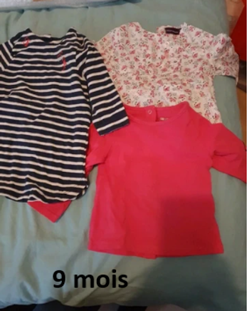 T-shirts fille 9 mois