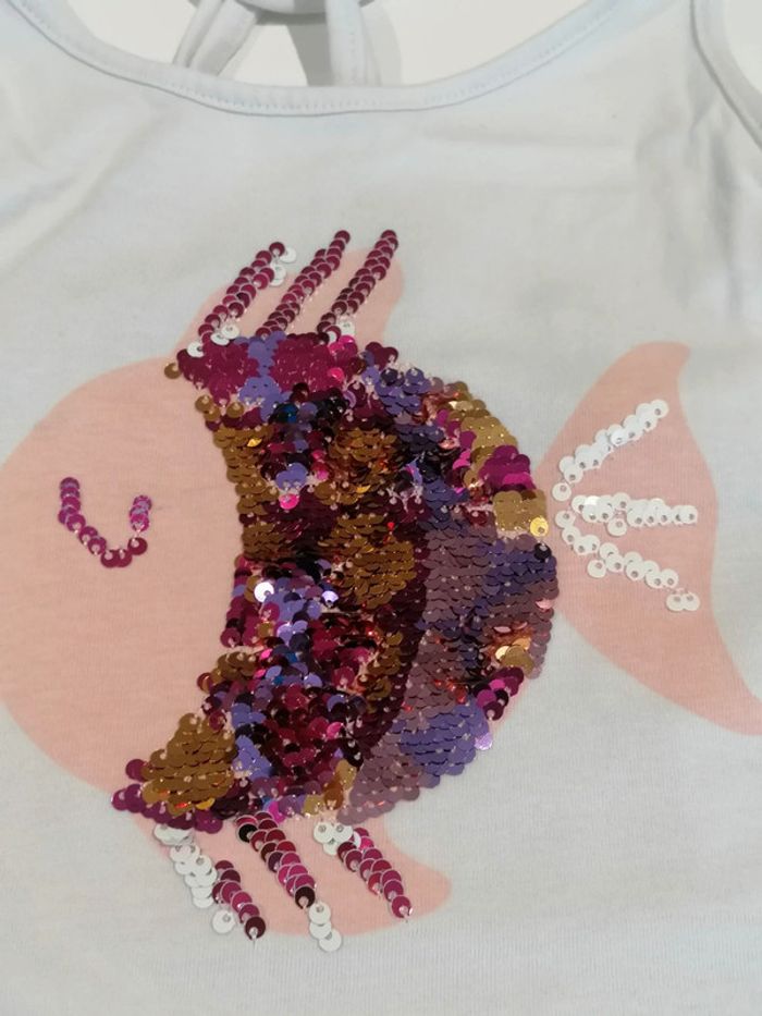 Haut été bretelle 🐠 T 7- 8 ans - photo numéro 9