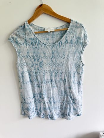 T-shirt manches courtes bleu clair sud express taille 36 S