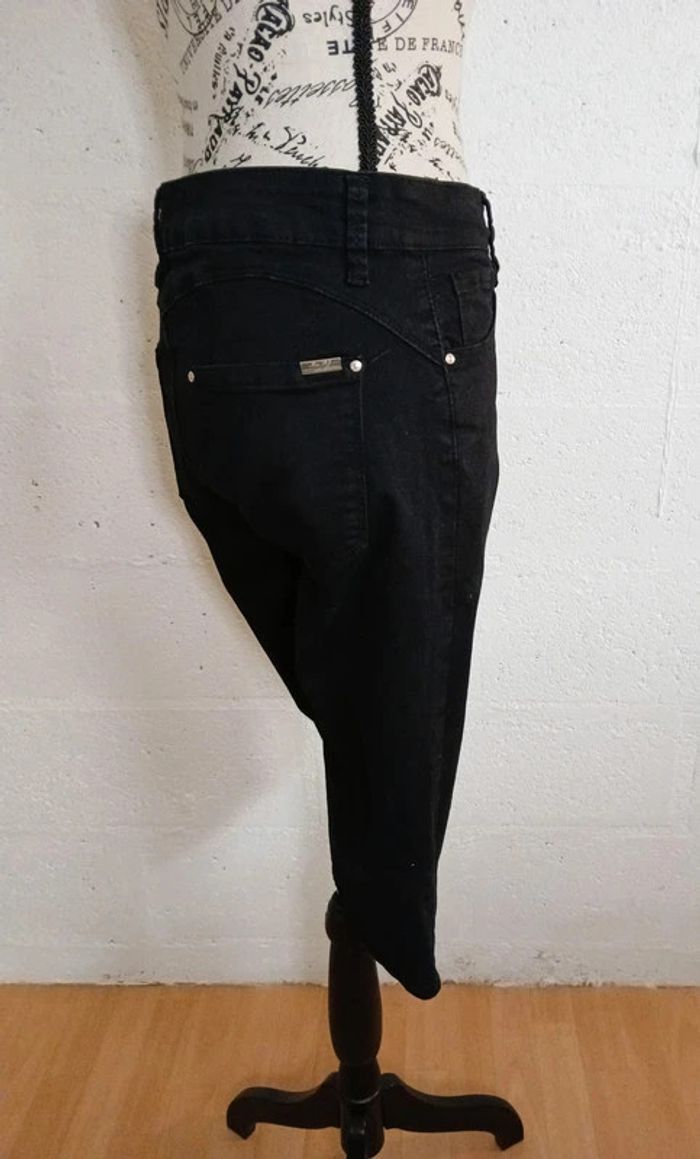 🖤 Bermuda en jean noir Miss RJ – Taille 42 – Très bon état - photo numéro 4