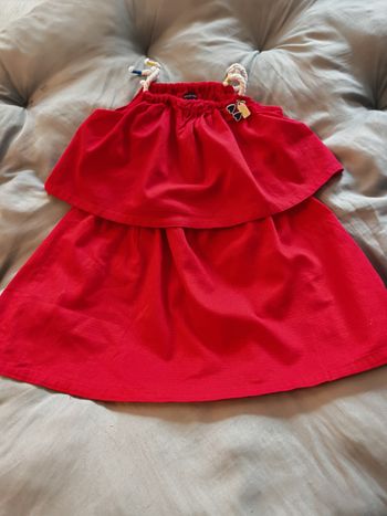 Robe rouge Sergent Major fille 5 ans