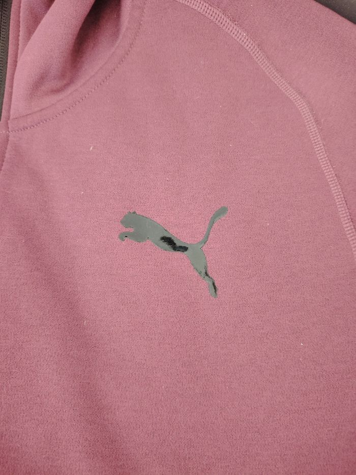 Veste à capuche Puma – Bordeaux & Noir TAILLE L - photo numéro 2