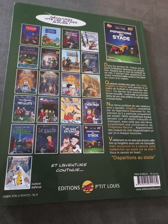 Les aventures de vi k er vicky disparitions au stade bd - photo numéro 2