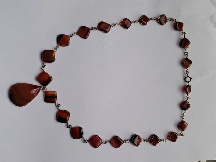 Collier long en agathe - photo numéro 6