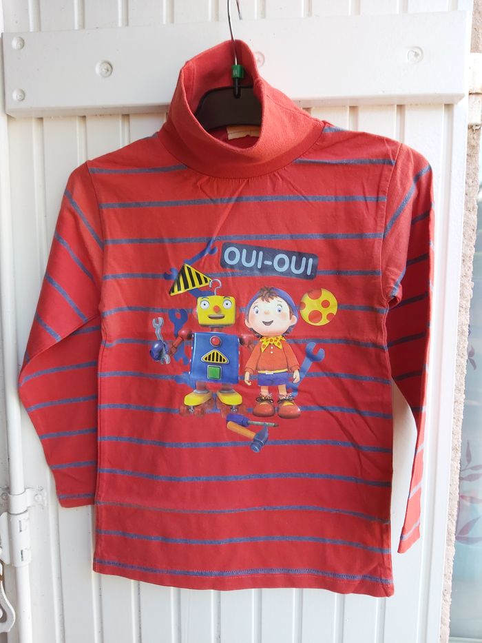T shirt manches longues rouge oui-oui 6 ans