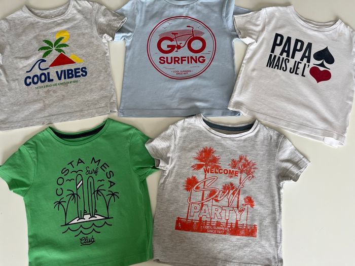 Lot de 5 t-shirts Cyrillus 3 ans - photo numéro 2