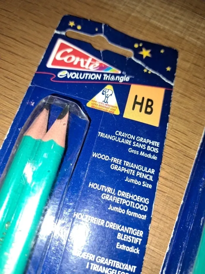 Conte - Lot de crayons triangulaires (Neufs) - photo numéro 2