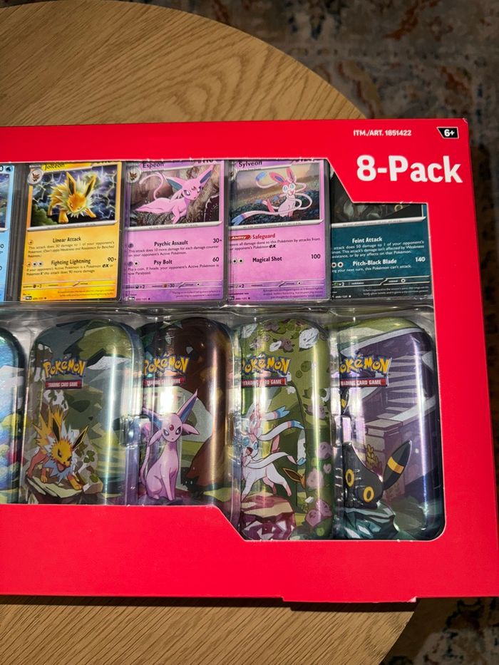 Coffret Pokémon – 8 Mini Tin Prismatic Evolutions (Exclu Costco) - photo numéro 3