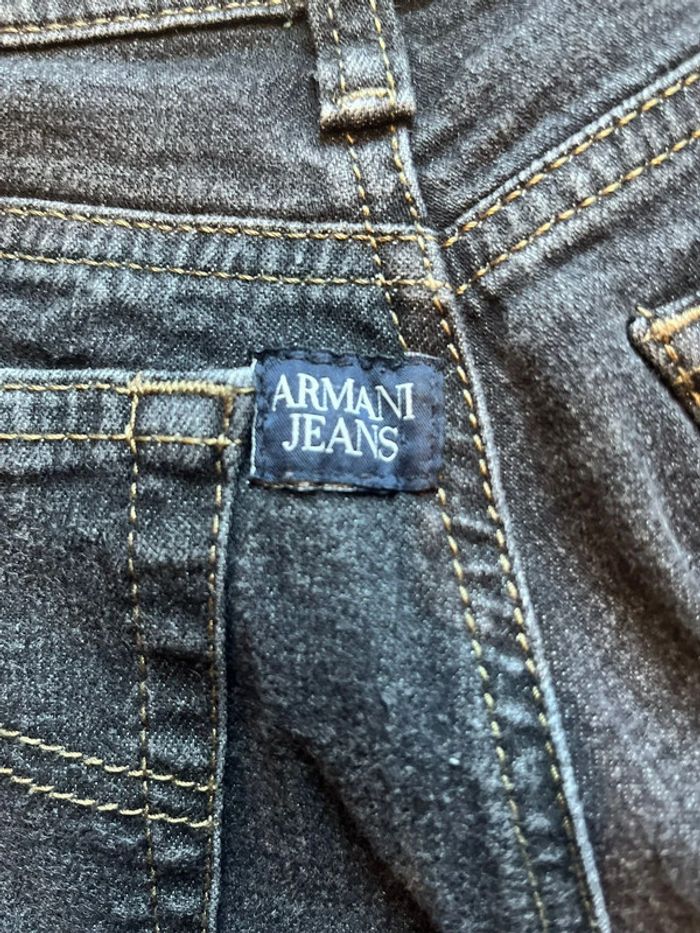 Jeans femme Armani  jeans /36 / noir effet délavé /Très bon état - photo numéro 6