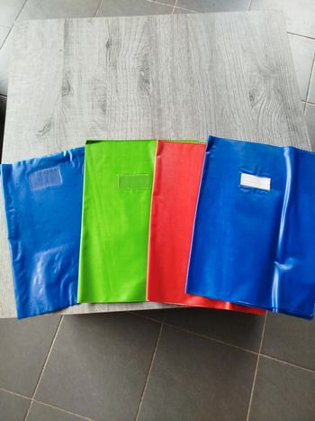 Lot de 4 protège cahiers
