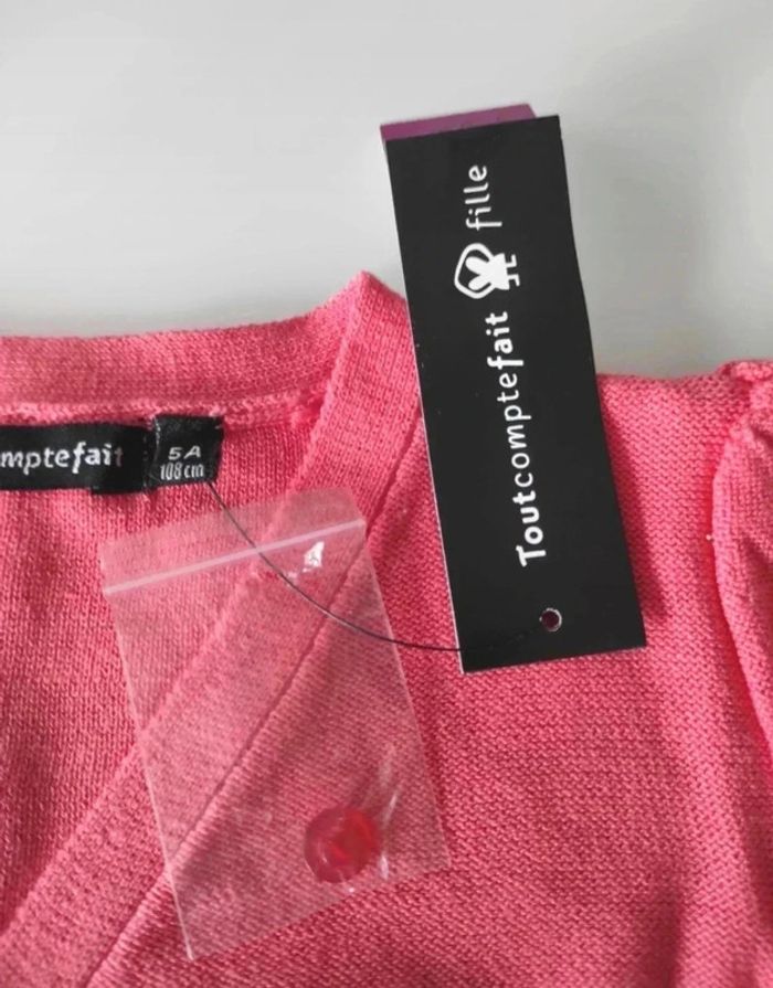 15 € Gilet Tout Compte Fait 5 ans Neuf avec étiquette - photo numéro 2