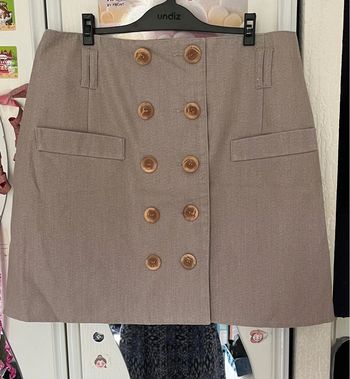 Jupe beige courte vintage, Jennyfer, 40