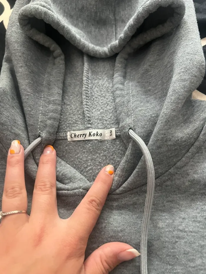 Robe sweat gris taille S/M - photo numéro 4