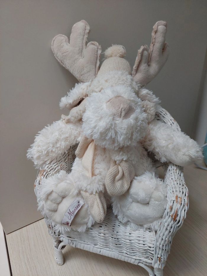 Louise Mansen - grande peluche cerf élan renne