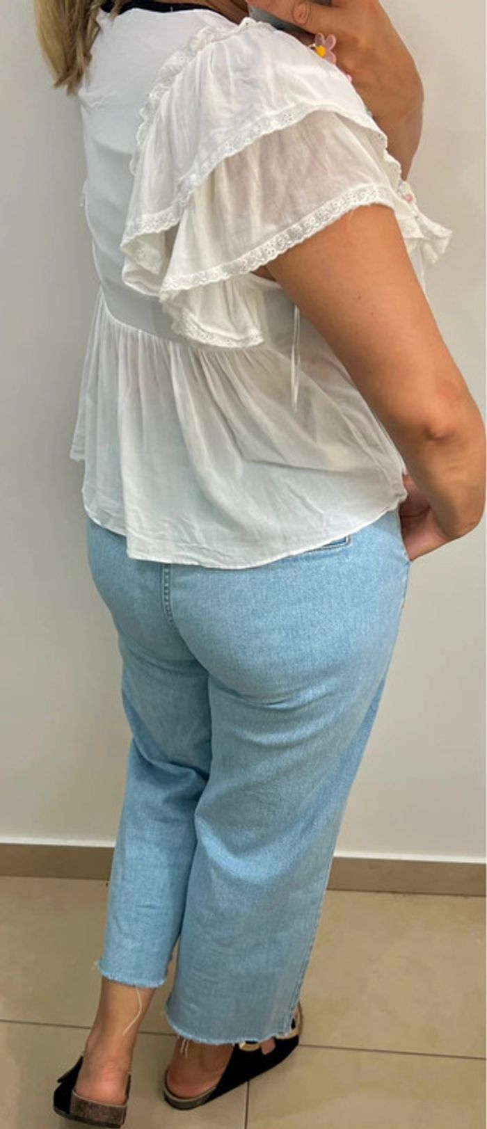 Blouse Zara avec volant Taille M - photo numéro 6