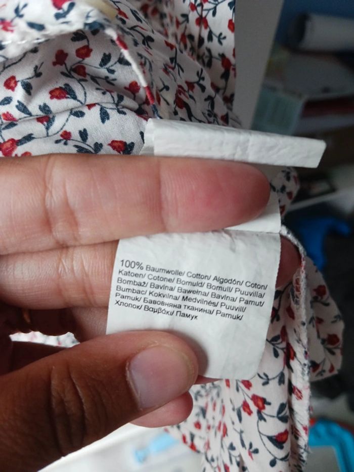 Chemisier fleurie 100% coton S. Oliver Taille XXL44 - photo numéro 5