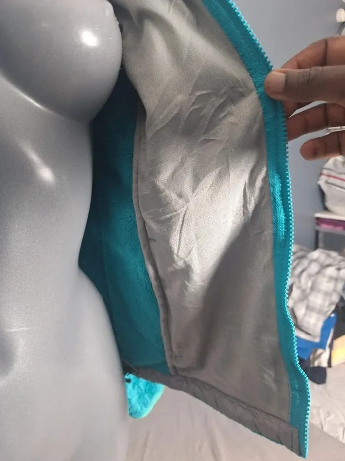 veste Polaire The North Face femme turquoise – Taille S - brodé (608) - photo numéro 7