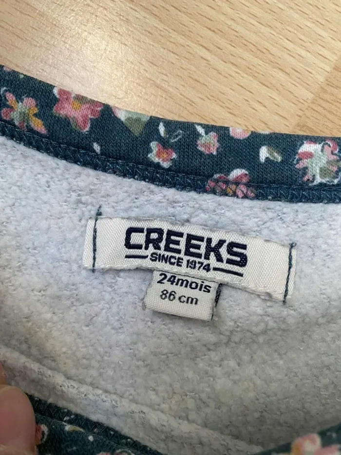 Pull col rond fleuries 24mois Creeks - photo numéro 3