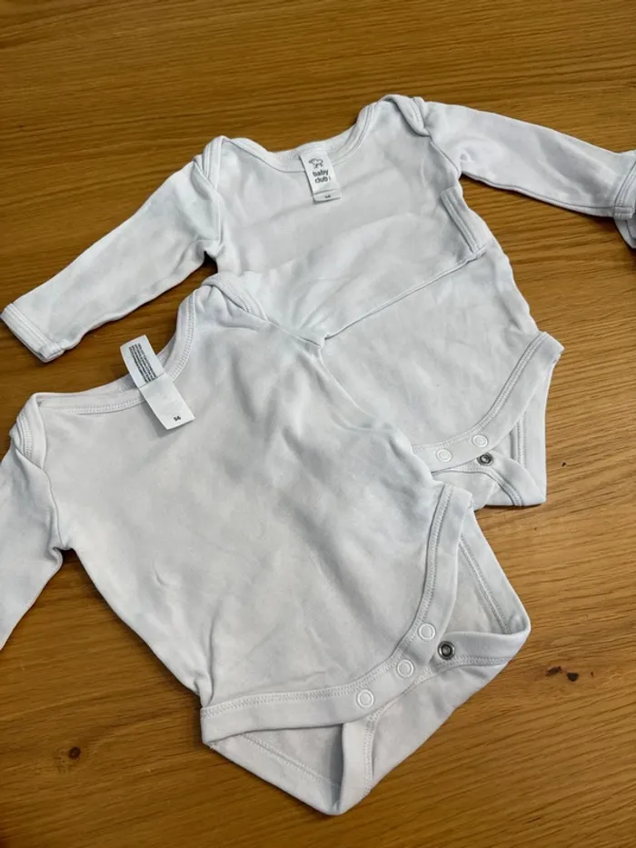 Lot de 6 bodies Baby club - photo numéro 2
