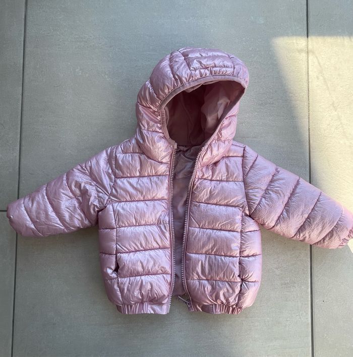 Doudoune pommette bébé fille 9 mois