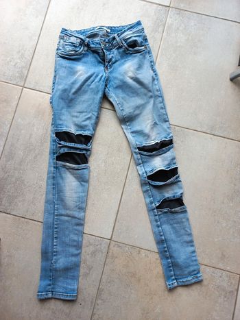 Jean effet déchiré femme 36 Mim Denim collection