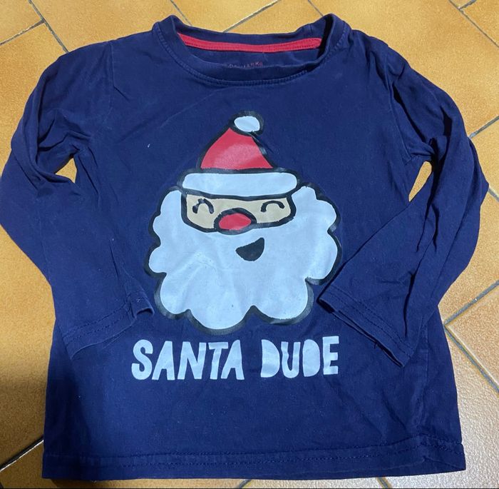 Tshirt bleu Noel taille 2/3 ans - photo numéro 1