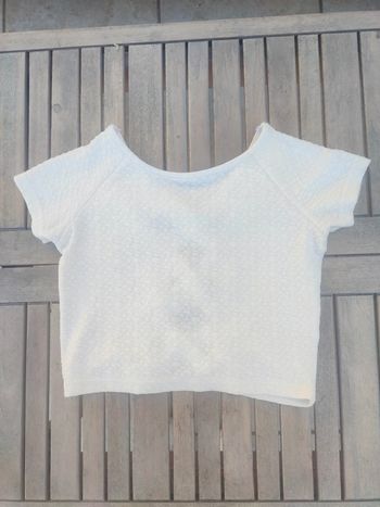 Crop top blanc