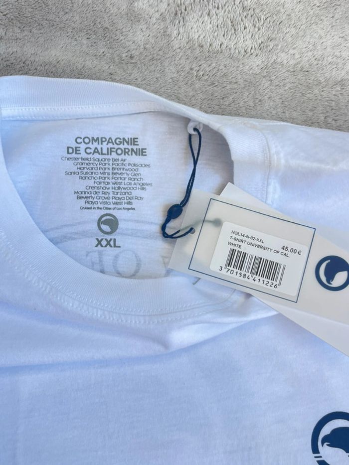 Compagnie de Californie - Tee-shirt "Hollywood" Blanc, taille XXL - photo numéro 2