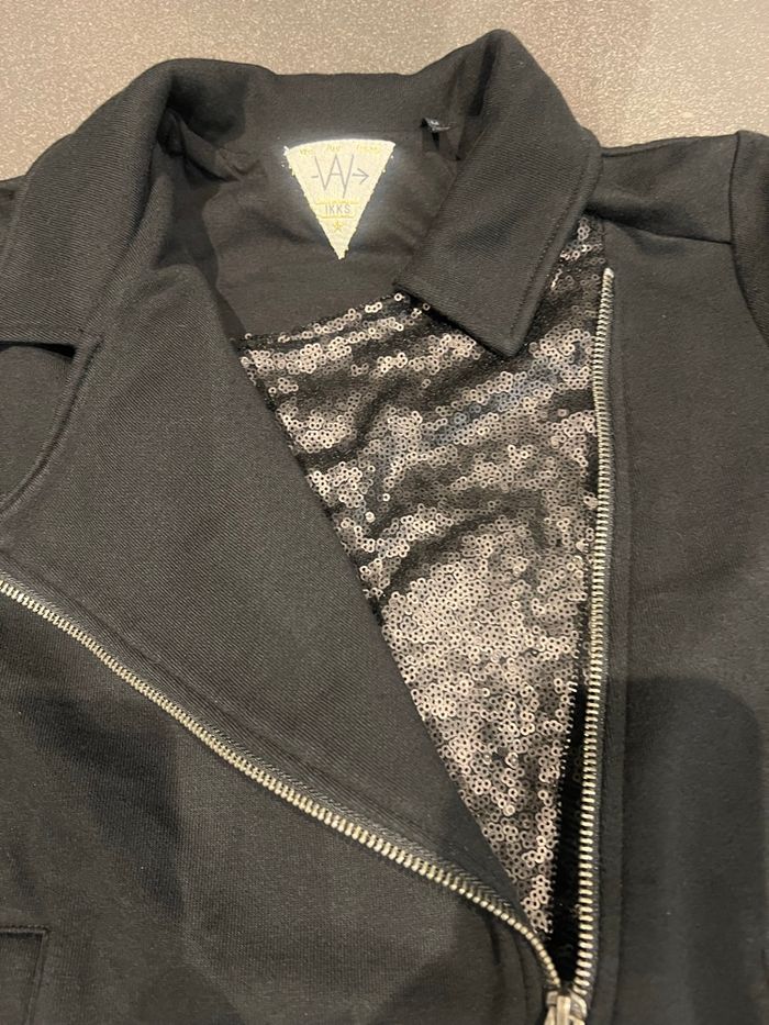 🖤 Veste Zippée IKKS Noire à Paillettes M/38 - photo numéro 9