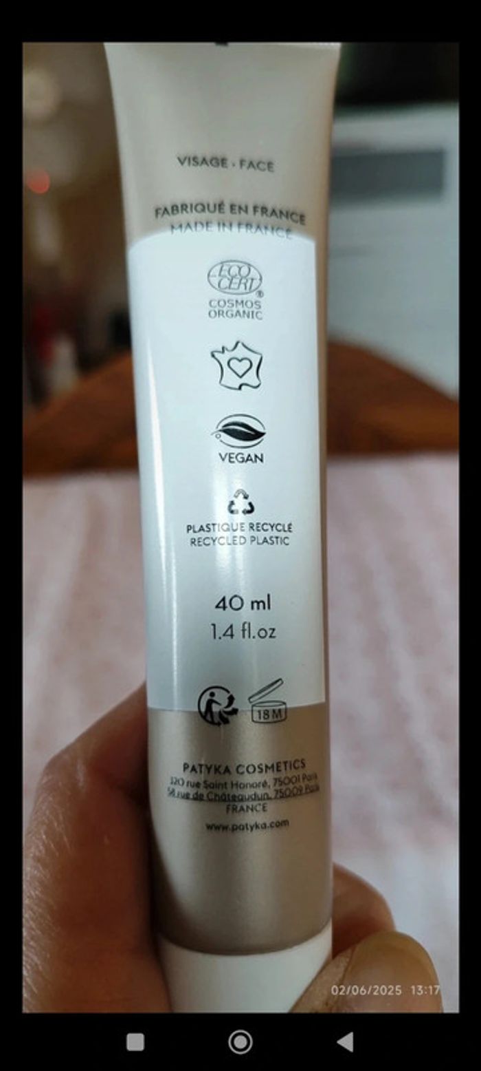 Patyka Glow Crème Éclat Perfectrice Bio, Vitamine C + Collagène Like Vegetal 40 ml - photo numéro 4