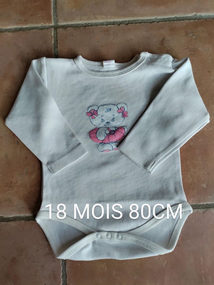 Bodie manches longue 18 mois 80cm