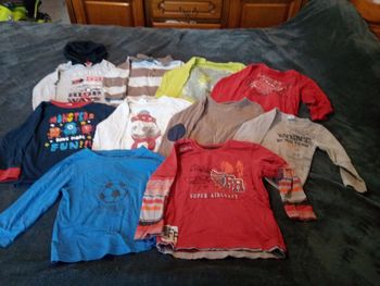 Lot de 10 t-shirts manches longues 3 ans