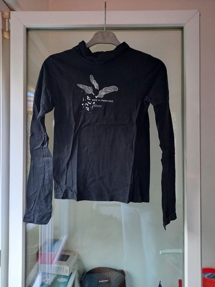 Pull col roulé noir ooxoo