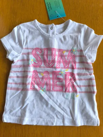 318937 tee-shirt MC fille 9 mois orchestra