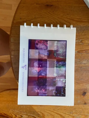 Bloc de 12 pages pour aquarelle