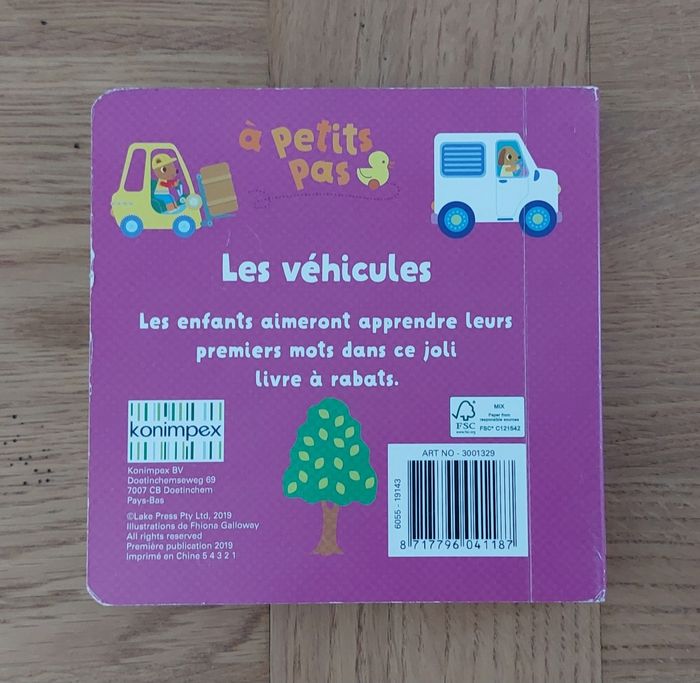 Les véhicules - livre cartonné, épais et avec rabats - photo numéro 4