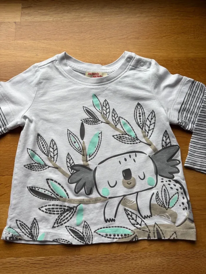 T-shirt ML du pareil au même 18 mois garçon