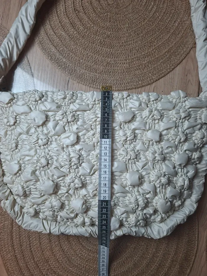 Sac Desigual blanc texturé – neuf avec étiquette - photo numéro 14