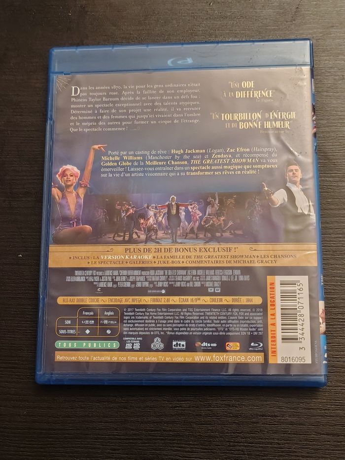Blu Ray The Greatest Showman (Hugh Jackman, Michelle Williams) - photo numéro 2