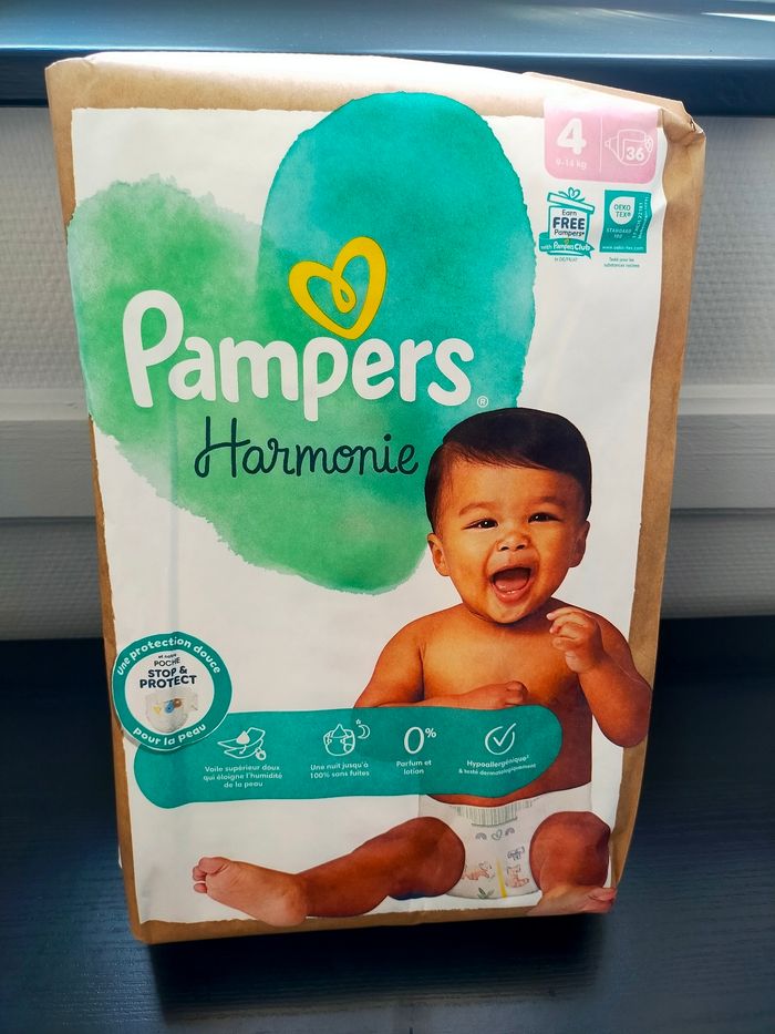 Couches Pampers Harmonie taille 4 - photo numéro 2