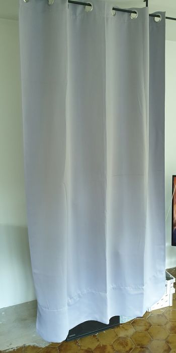 Rideau gris occultant