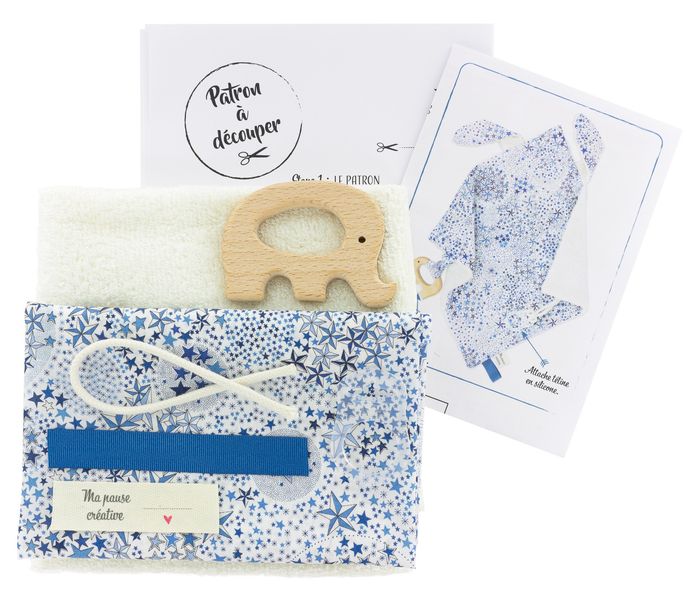 Kit couture doudou lapinou éléphant - photo numéro 2