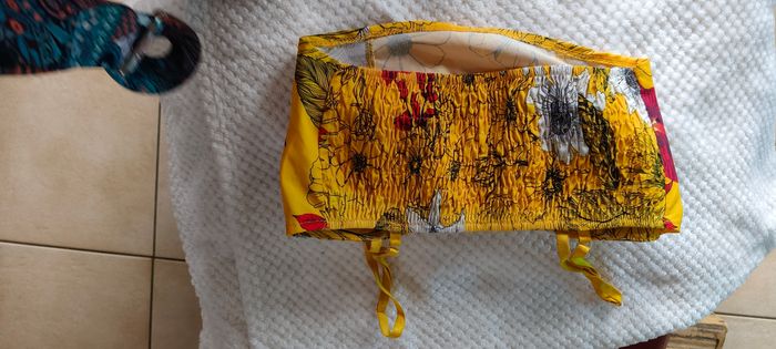 Haut bandeau fleuri jaune - photo numéro 2